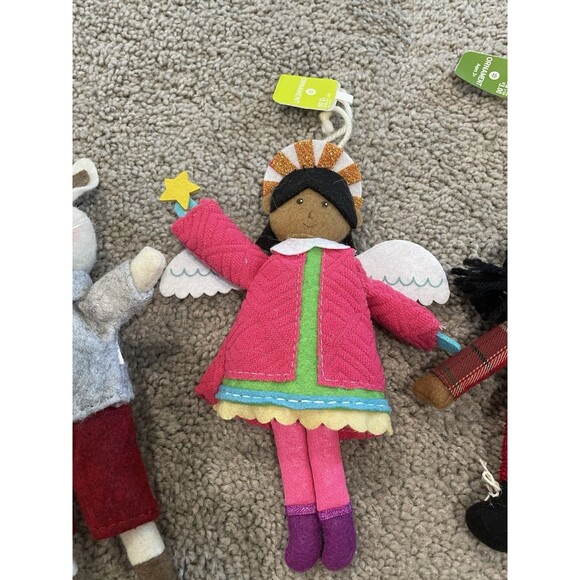 Felt Plush Christmas Ornaments Dressed plush Felt‎ 3 Ornaments - Picture 3 of 7